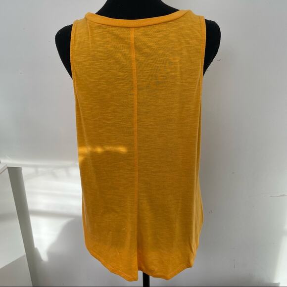 Torrid Classic Fit Tank Top Size 00 Golden Yellow Be Kind Lightweight Summer - Picture 5 of 7